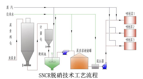 SNCR脱销技术工艺流程